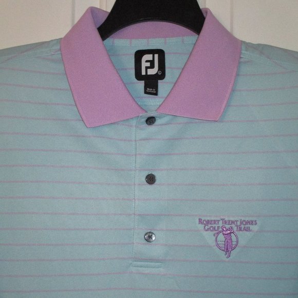FootJoy Mens S/S Robert Trent Jones Golf Trail (Alabama) Polo Shirt NWOT - Large - Picture 2 of 3